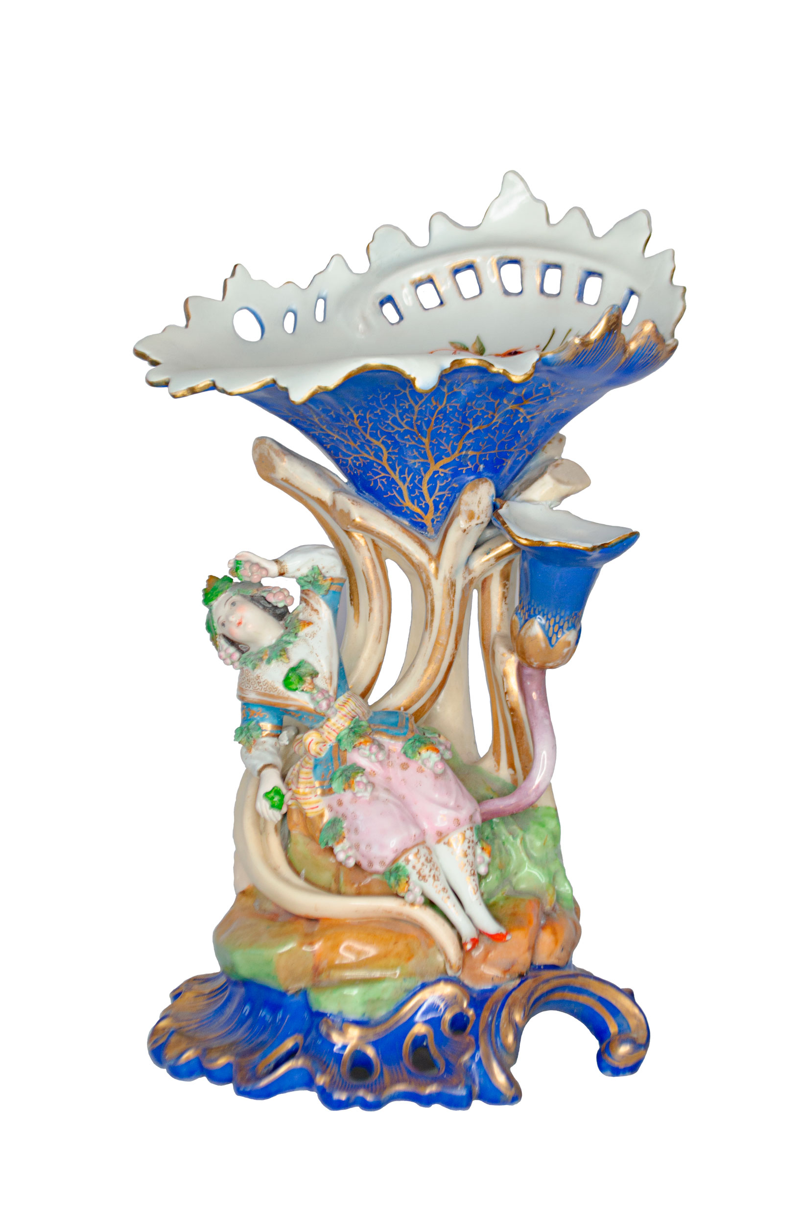 FLORERO DE PORCELANA MEISSEN