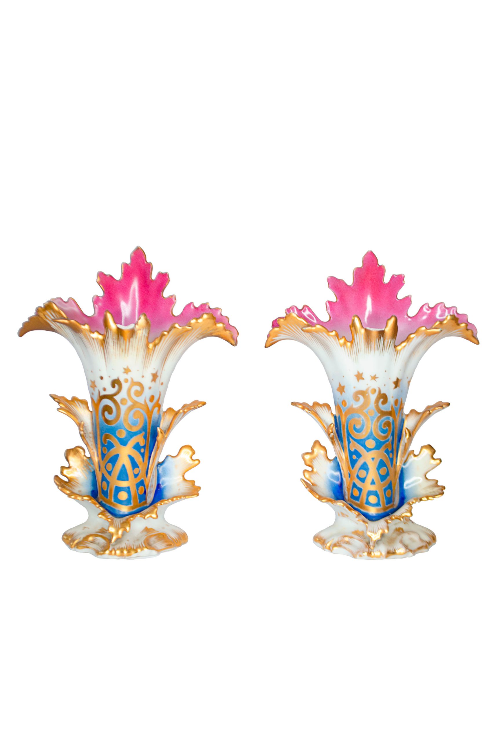 FLORERO DE PORCELANA VIEUX PARÍS