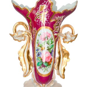 FLORERO DE PORCELANA VIEUX PARÍS