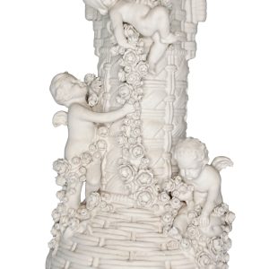FLORERO DE PORCELANA BISCUIT