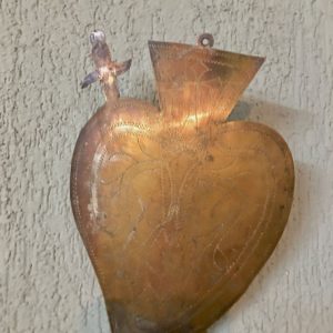 SAGRADO CORAZÓN HOJALATA DE BRONCE