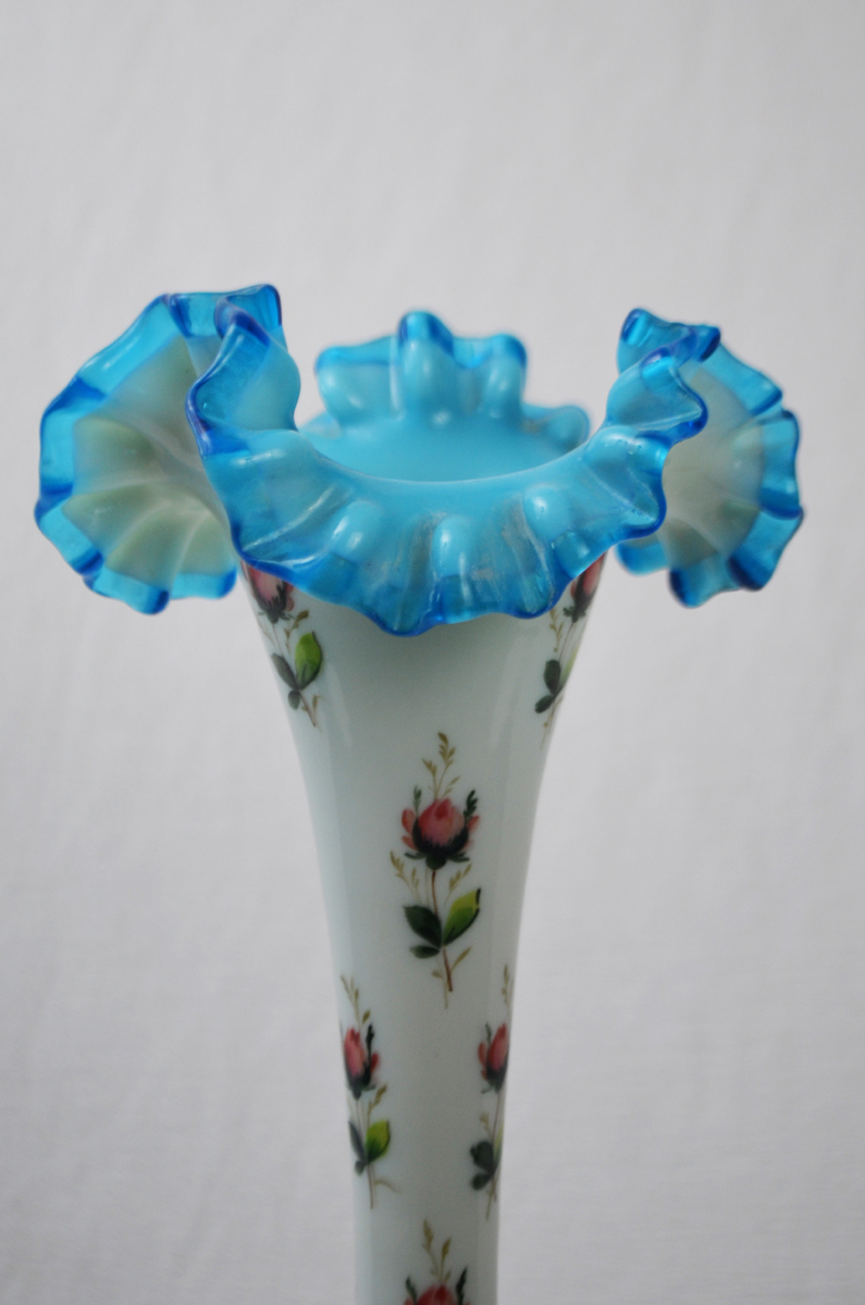 FLORERO CRISTAL DE LECHE - Imagen 2