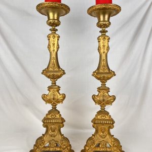 CANDELABROS / BRONCE DORADO